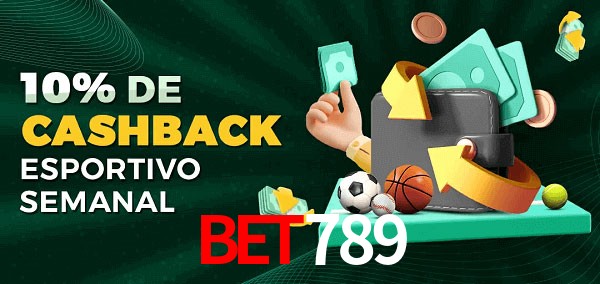 10% de bônus de cashback na bet789
